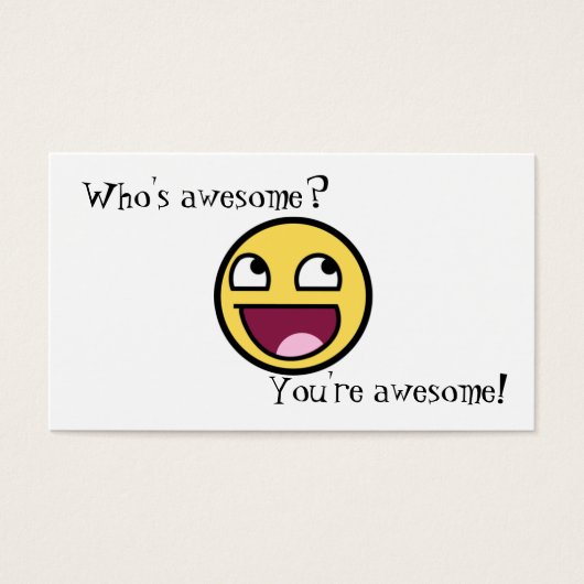 Who's Awesome? (Front)