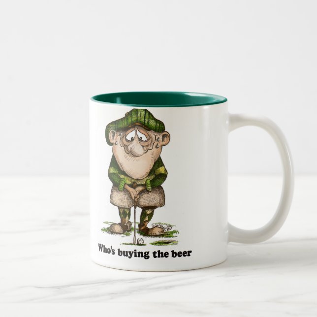 Who's Buying The Beer Two-Tone Coffee Mug (Right)