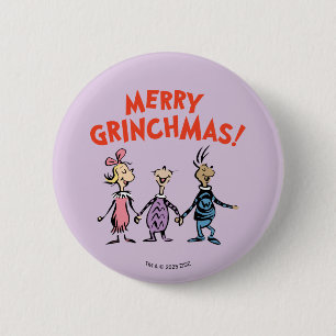 Whos Holding Hands Merry Grinchmas Button