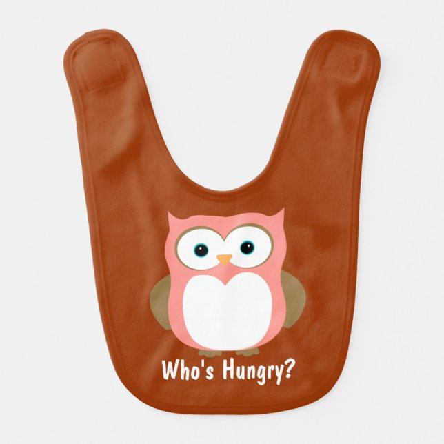 Who's Hungry Owl Bib (Front)
