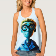 Who's looking at you Blue, Women's Tank Top