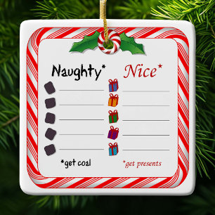 Who's Naughty or Nice Ornament