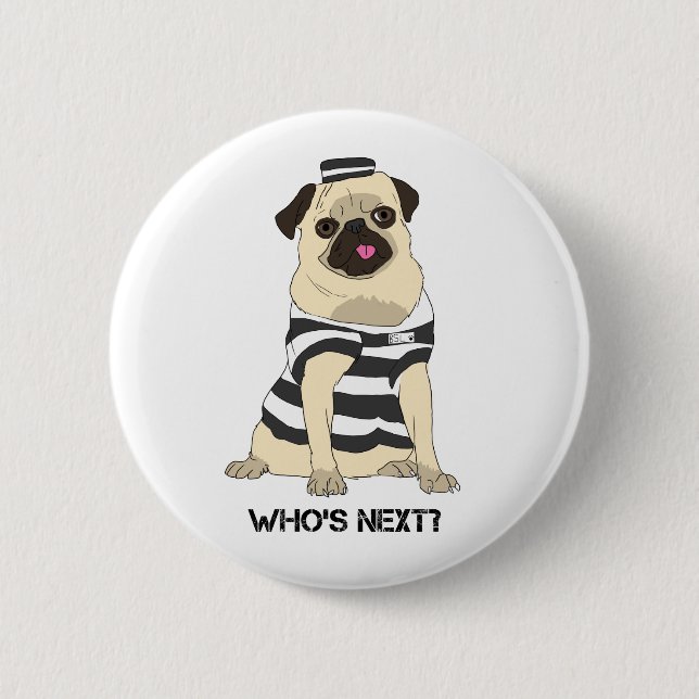 Who's Next? Oppose BSL Button. Pinback Button (Front)