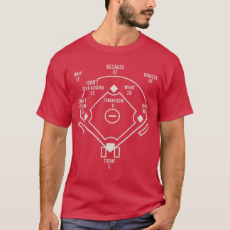 Whos On First Classic Baseball Abbott Funny Baseba T-Shirt