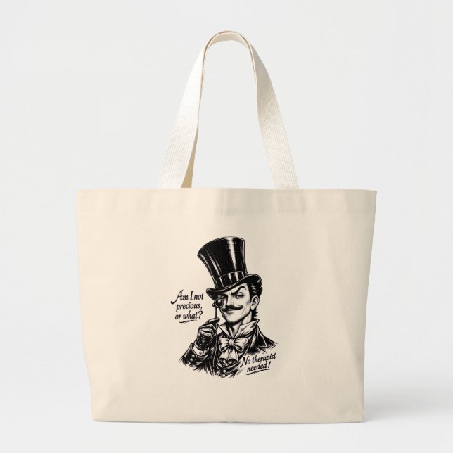 Who's precious?! Oh yes—you know! Large Tote Bag (Front)