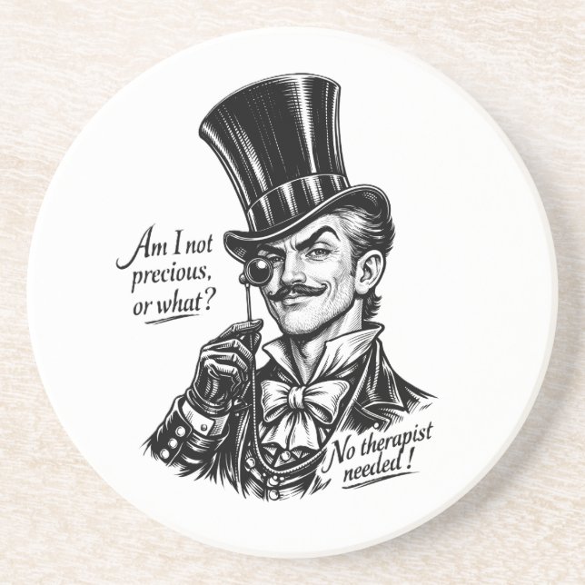 Who's precious?! Witty Lord caricature Coaster (Front)