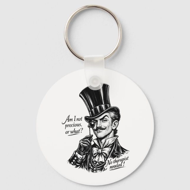 Who's precious?! Witty Lord caricature Keychain (Front)