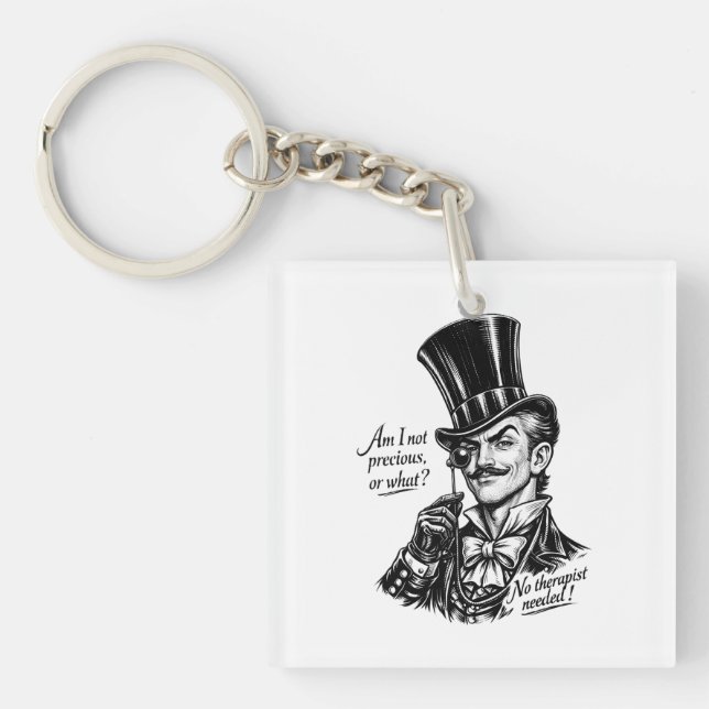 Who's precious?! Witty Lord caricature Keychain (Front)