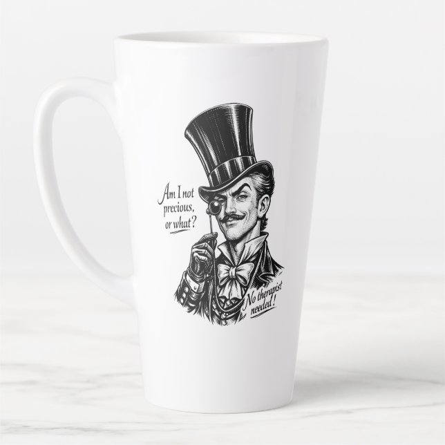 Who's precious?! Witty Lord caricature Latte Mug (Left)