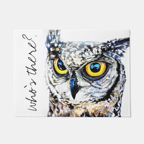 Whos there owl doormat