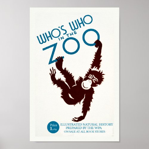 Whos Who In The Zoo Orangutan Poster