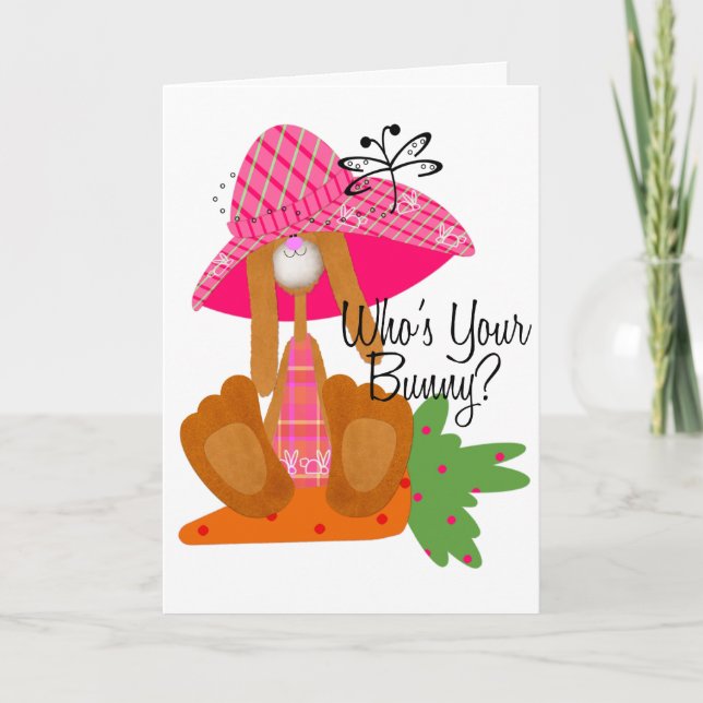 Who's Your Bunny? Holiday Card (Front)