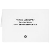 Whose calling? cards (Back Horizontal)