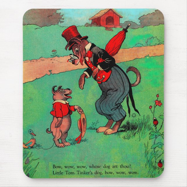 whose dog art thou? mouse pad (Front)