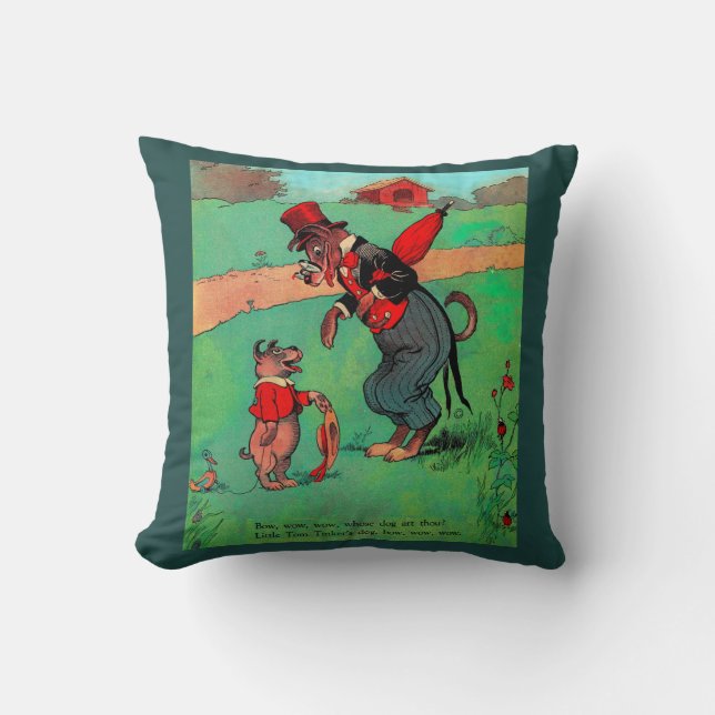 whose dog art thou? throw pillow (Front)