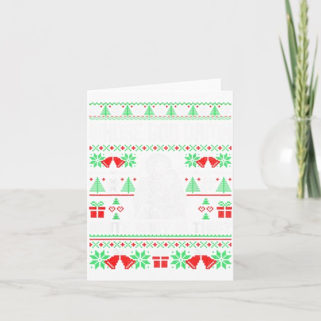 Whose God White Baby Is This Funny Jesus Ugly Chri Card (Front)