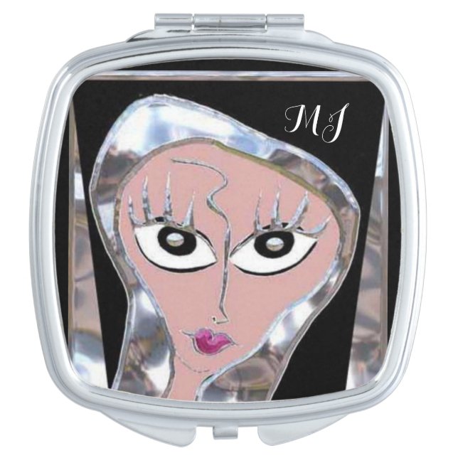 Whose looking at you? Monogram Makeup Mirror (Front)