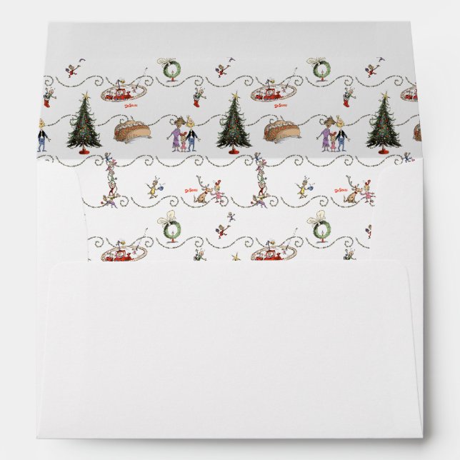 Whoville Christmas Garland Celebration Envelope (Back (Bottom))