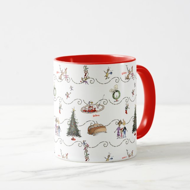 Whoville Christmas Garland Celebration Mug (Front Right)