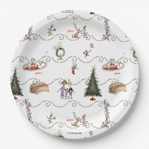 Whoville Christmas Garland Celebration Paper Plates