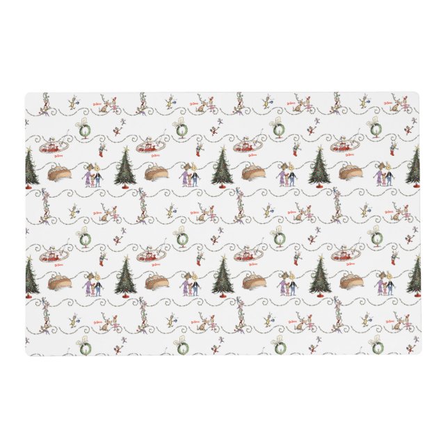 Whoville Christmas Garland Celebration Placemat (Front)