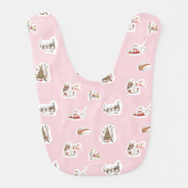 Whoville Christmas Vignette Pattern Baby Bib (Front)