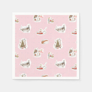 Whoville Christmas Vignette Pattern Napkins
