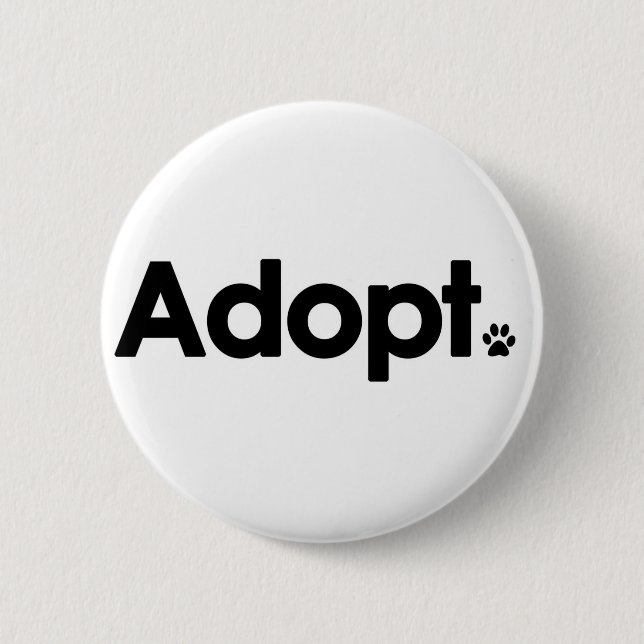 WHS Adopt Logo Pinback Button (Front)