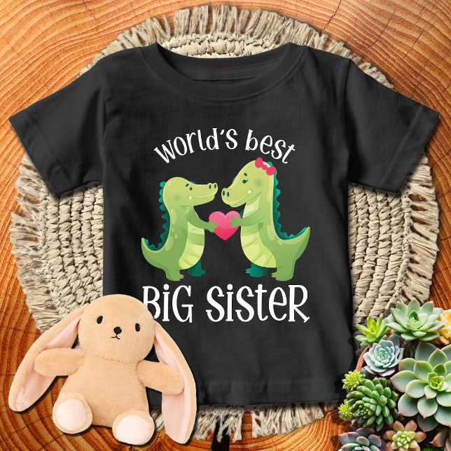 Wht CROCK World's Best Big Sister Baby T-Shirt (Creator Uploaded)