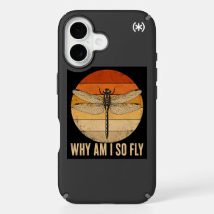 Why Am I So Fly Dragonfly Phone Wallpaper iPhone 16 Case