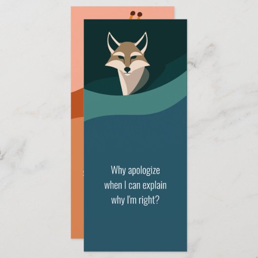 “Why apologize” Bookmark – J to G (Front/Back)