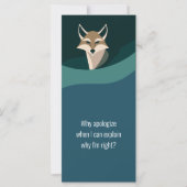 “Why apologize” Bookmark – J to G (Front)