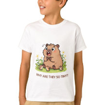 Why Are They So Tiny Capybara & Friends Kids Shirt