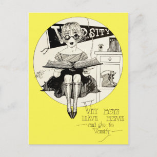 Why Boys Leave Home And Go To Varsity Postcard