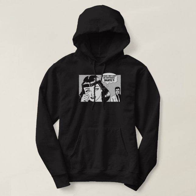 why cant my boyfriend skate Classic Hoodie (Design Front)