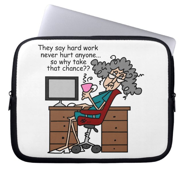 Why Chance Hard Work Humor Laptop Sleeve (Front)