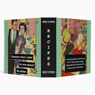 Why Did I Come Into The Kitchen Vintage Funny 3 Ring Binder