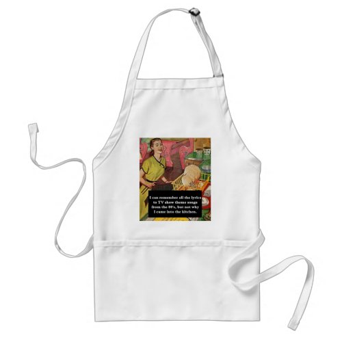 Why Did I Come Into The Kitchen Vintage Funny Adult Apron