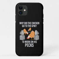 Why Did The Chicken Go To The Gym Funny Animal