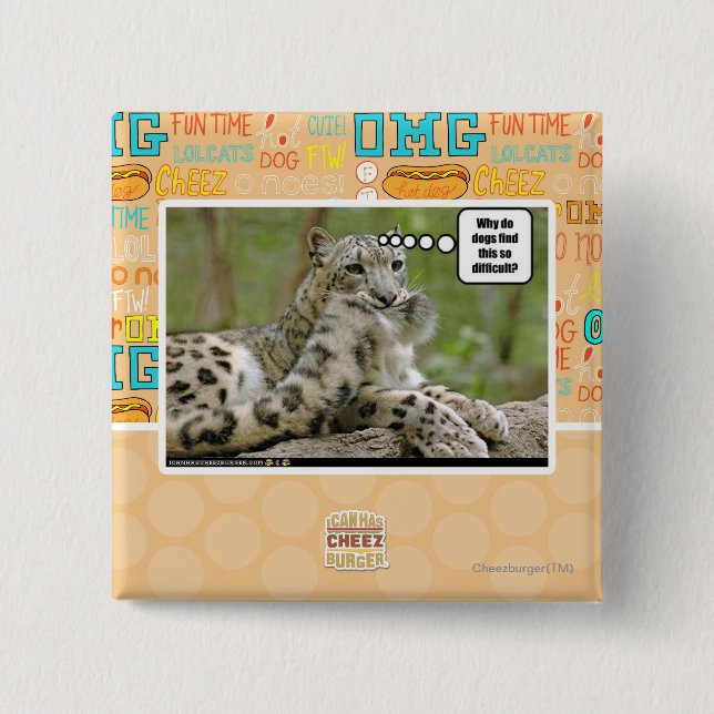 Why do dogs find this so difficult? pinback button (Front)