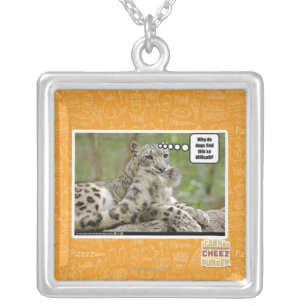 Why do dogs find this so difficult? silver plated necklace