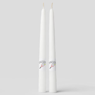 Why do I love tennis.It makes me hot Taper Candle
