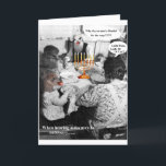 Why do you need a dreidel for the soup? Ladle papa Holiday Card<br><div class="desc">Happy Channukah... Sometimes it's better to be deaf!!</div>