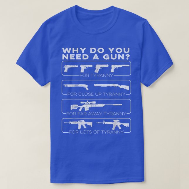 Why Do you Need a Gun For Tyranny  T-Shirt (Design Front)