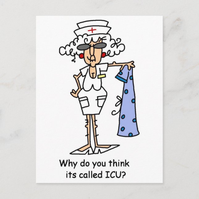 Why do you think it's called ICU? Postcard (Front)