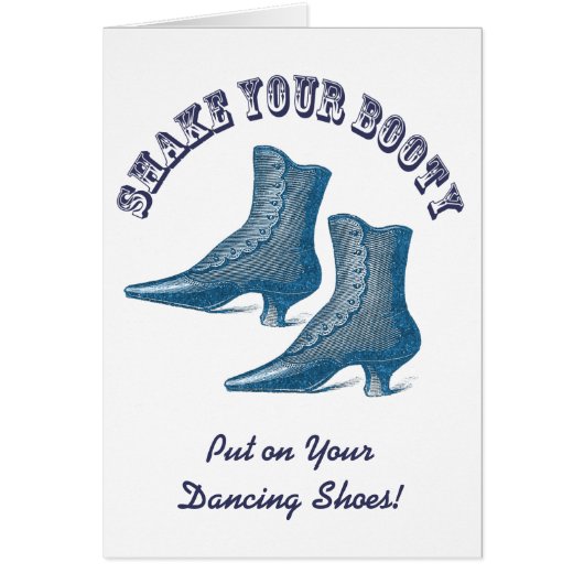 Why Don't We Go Out Dancing? Victorian Boots Cards (Front)