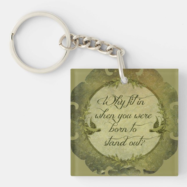 Why Fit In... Keychain (Front)