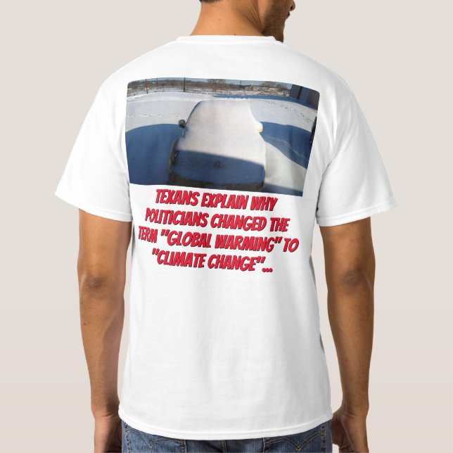 Why "Global Warming" became "Climate Change" T-Shirt (Back)