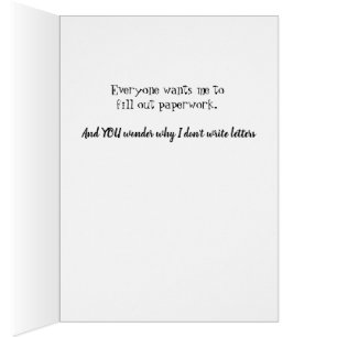 Why I Don't Write Cards