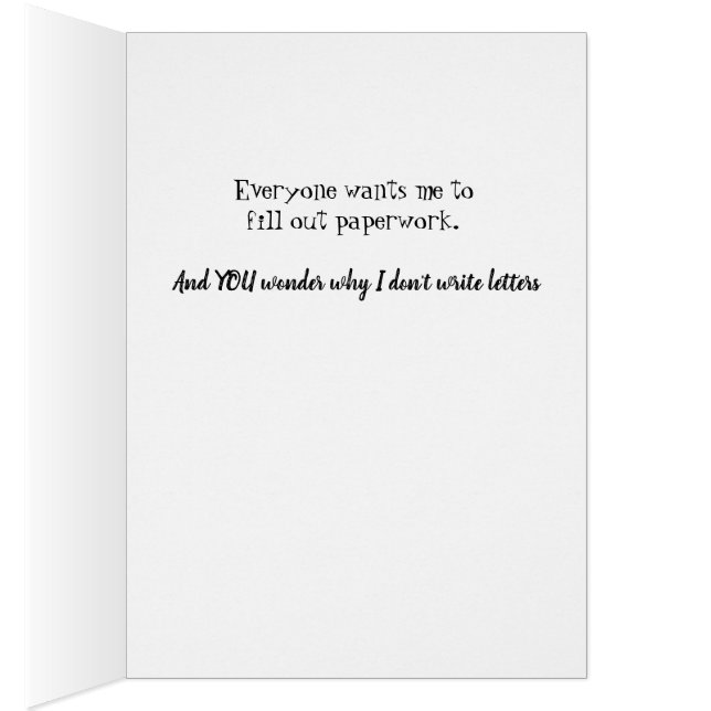Why I Don't Write Cards (Inside (Right))
